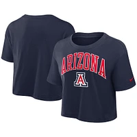 T-shirt court Nike bleu marine Arizona Wildcats Athletic Prep Arch Performance pour femme