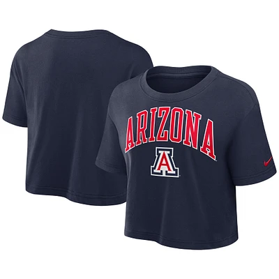 T-shirt court Nike bleu marine Arizona Wildcats Athletic Prep Arch Performance pour femme