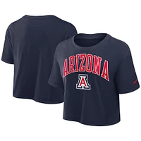 T-shirt court Nike bleu marine Arizona Wildcats Athletic Prep Arch Performance pour femme
