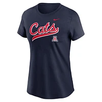Women's Nike Navy Arizona Wildcats Local Script T-Shirt