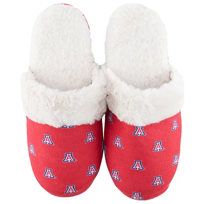 Chaussons en fausse fourrure ZooZatz Arizona Wildcats pour femmes