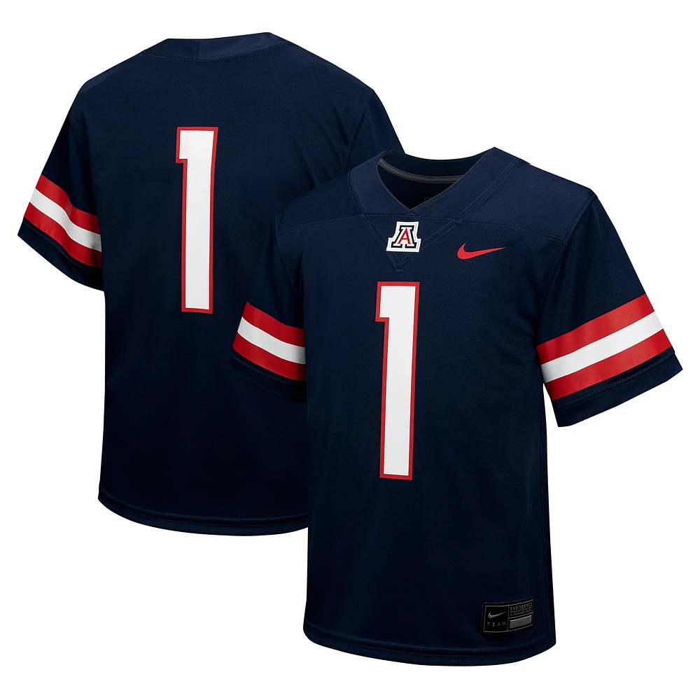 Youth Nike #1 Navy Arizona Wildcats Untouchable Football Jersey