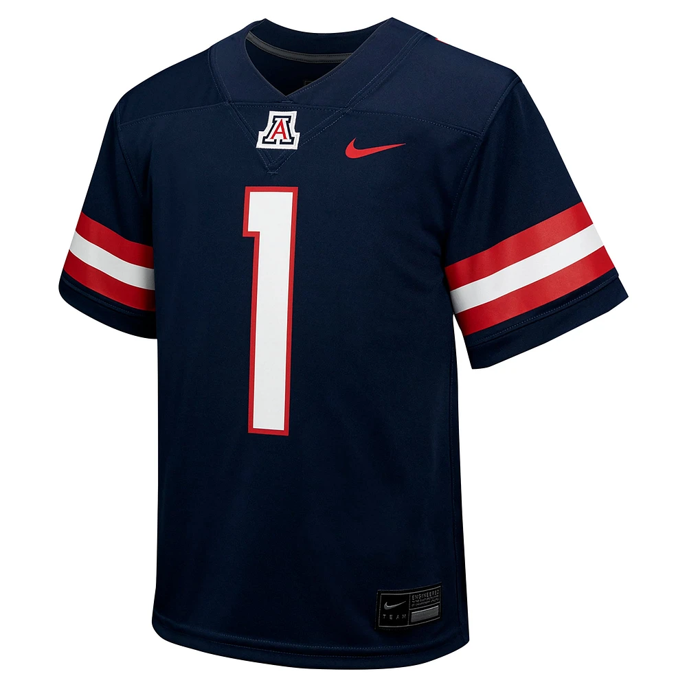 Youth Nike #1 Navy Arizona Wildcats Untouchable Football Jersey