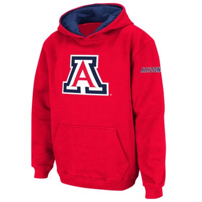 Youth Stadium Athletic Cardinal Arizona Wildcats Big Logo Pullover Hoodie