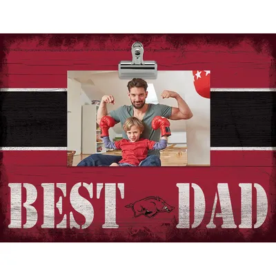 Arkansas Razorbacks 10'' x 10'' Best Dad Clip Frame