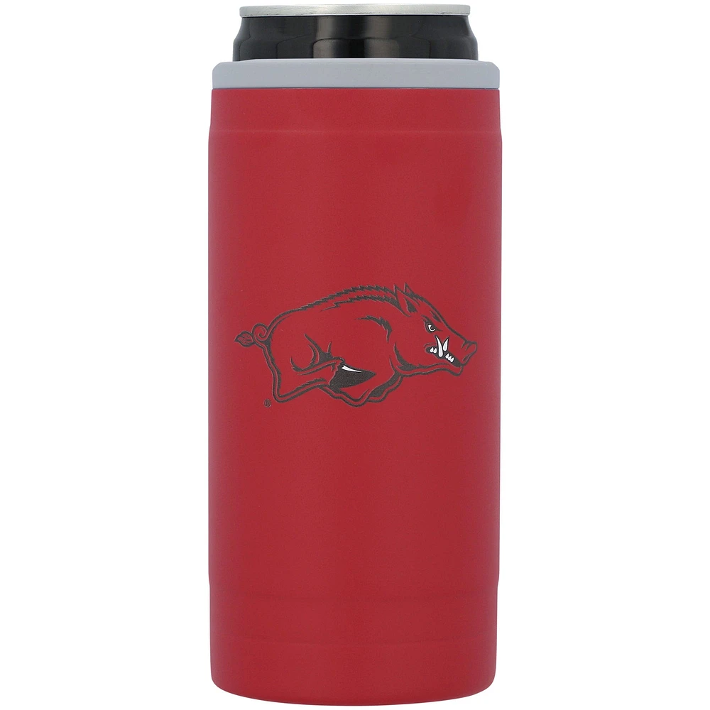 Arkansas Razorbacks 12oz. Flipside Powdercoat Slim Can Cooler