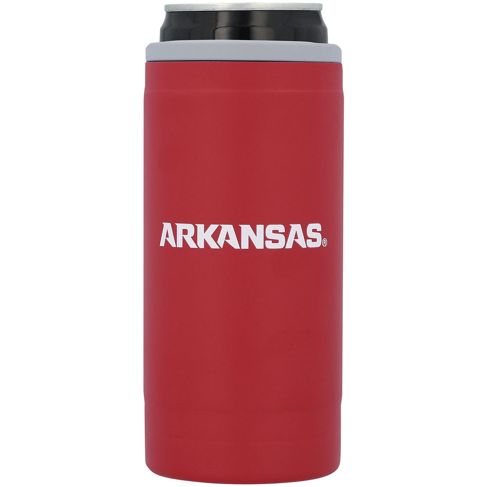 Arkansas Razorbacks 12oz. Flipside Powdercoat Slim Can Cooler