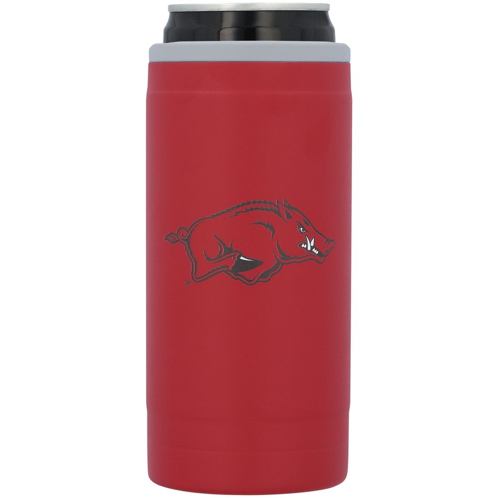 Arkansas Razorbacks 12oz. Flipside Powdercoat Slim Can Cooler