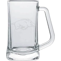 Arkansas Razorbacks 15oz. Frost Etch Glass Tankard