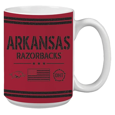 Arkansas Razorbacks 15oz. OHT Military Appreciation Mug