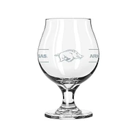 Arkansas Razorbacks 16oz. Belgium Glass