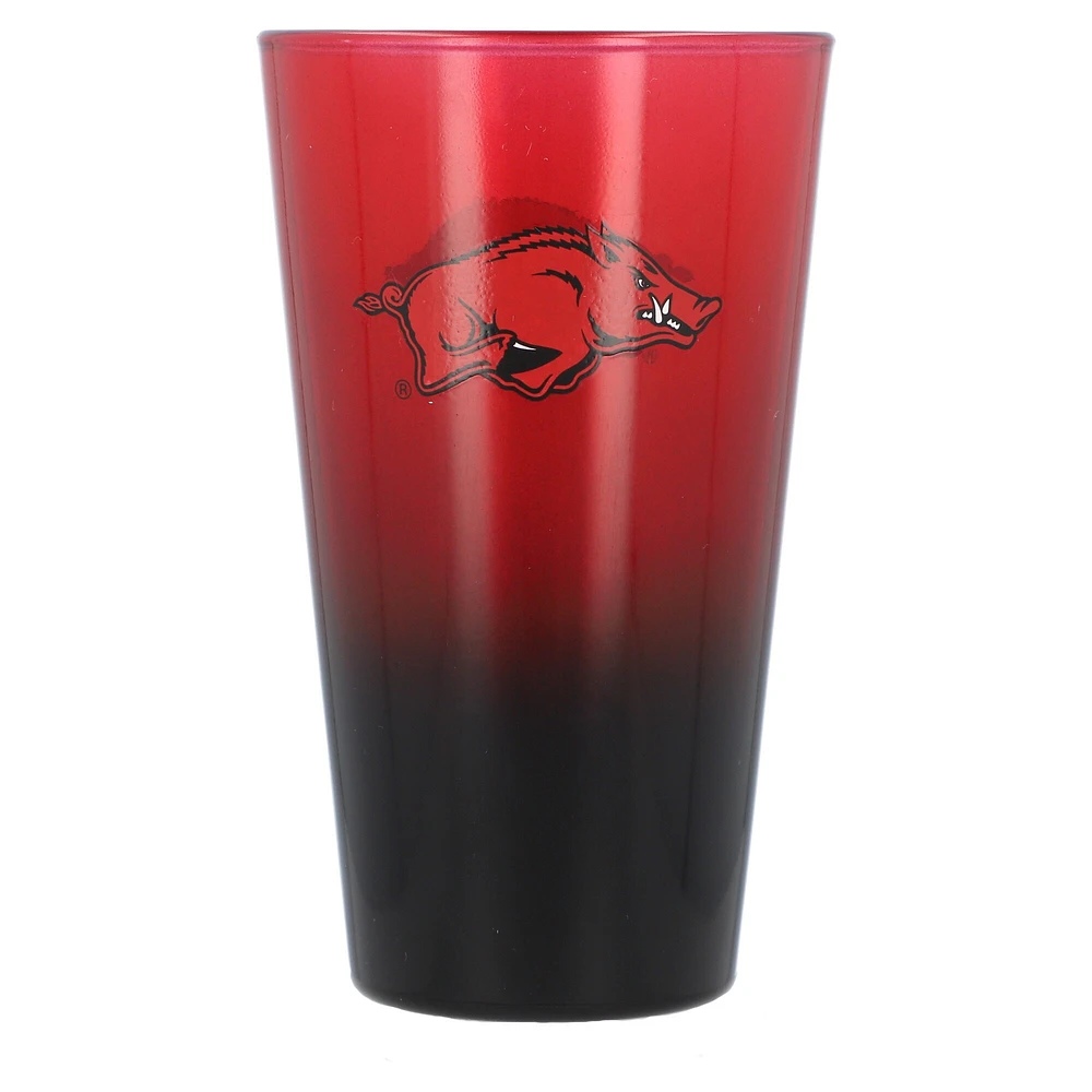 Arkansas Razorbacks 16oz. Verre à pinte ombré