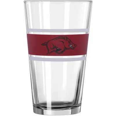 Arkansas Razorbacks 16oz. Stripe Pint Glass