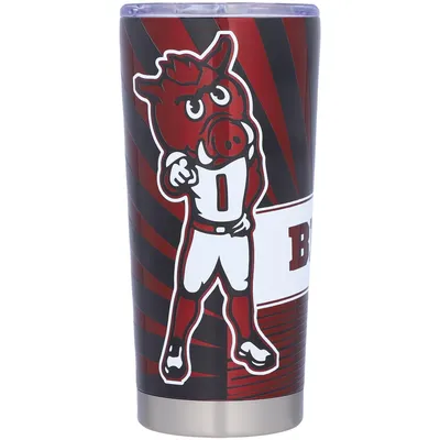 Arkansas Razorbacks 20oz. Stainless Steel Mascot Tumbler