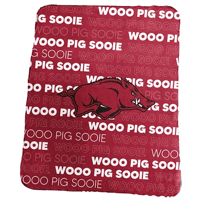 Couverture polaire classique Arkansas Razorbacks 50" x 60"