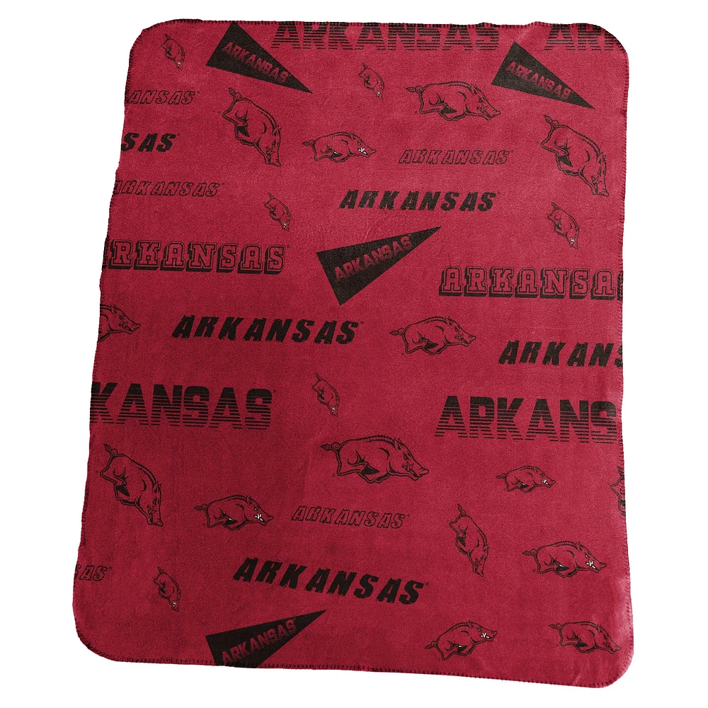 Couverture polaire classique Arkansas Razorbacks 50" x 60"