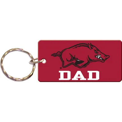 Arkansas Razorbacks Acrylic Dad Keychain