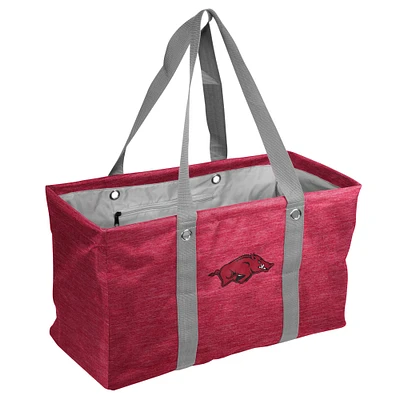 Arkansas Razorbacks Crosshatch Picnic Caddy Tote Bag