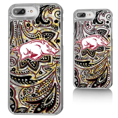 Arkansas Razorbacks iPhone Glitter Paisley Design Case