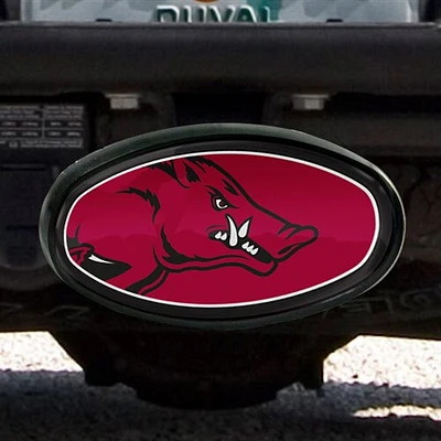 Arkansas Razorbacks Mega Oval Fixed 2" Hitch Receiver Cover