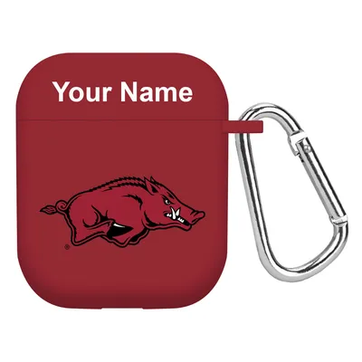 Arkansas Razorbacks Personalized AirPods Case Cover - Cardinal