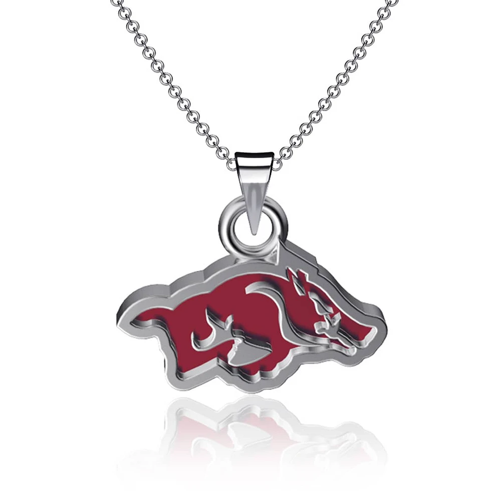 Dayna Designs Arkansas Razorbacks Collier avec petit pendentif en émail