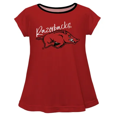 Arkansas Razorbacks Girls Infant A-Line Top - Cardinal