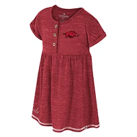 Girls Toddler Colosseum  Cardinal Arkansas Razorbacks Fleet Dress