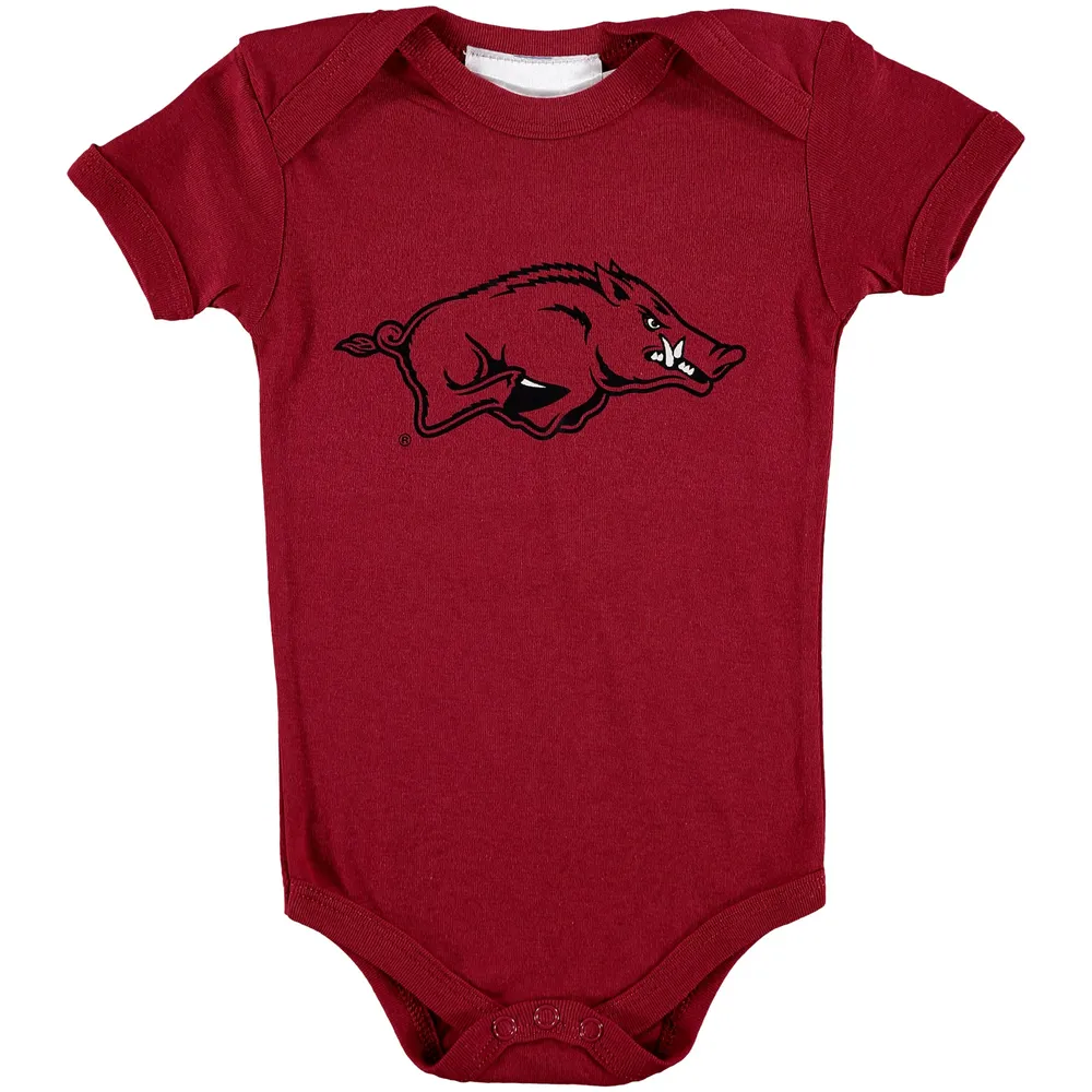 Infant Cardinal Arkansas Razorbacks Big Logo Bodysuit