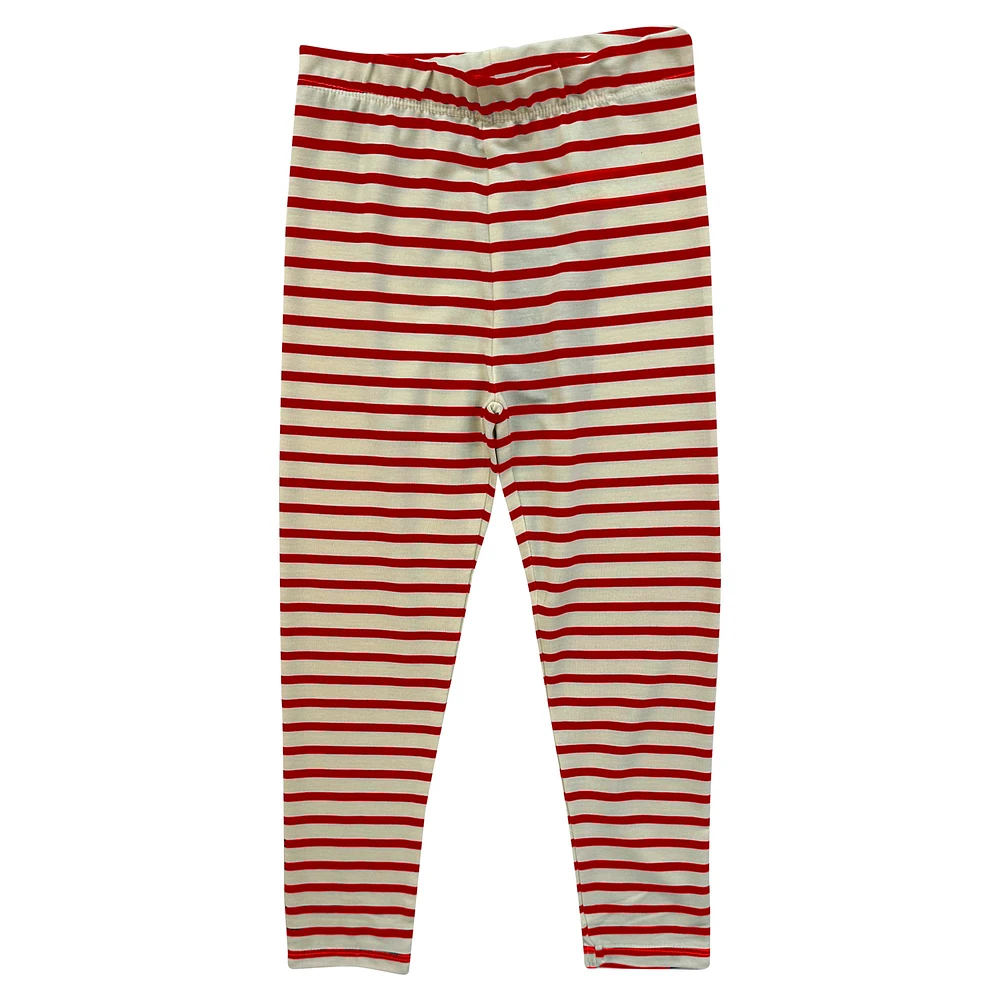 Infant Wes & Willy  Arkansas Razorbacks Long Sleeve Top and Striped Tri-Blend Leggings Set
