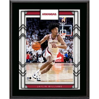 Plaque de joueur sublimée Jaylin Williams Arkansas Razorbacks 10,5" x 13"