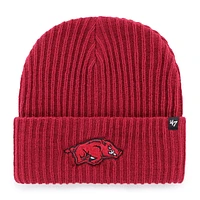 Bonnet en tricot à revers pour homme Cardinal Arkansas Razorbacks Harbor '47