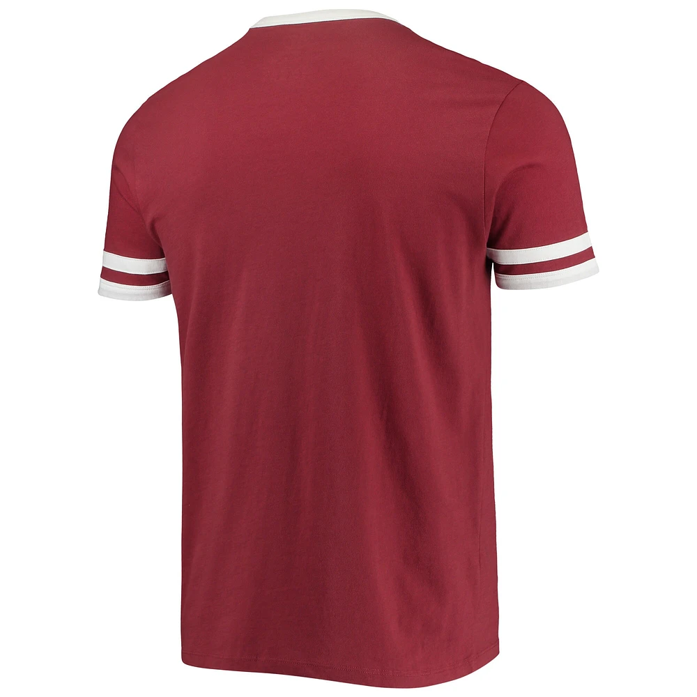 Men's '47 Cardinal Arkansas Razorbacks Otis Ringer T-Shirt