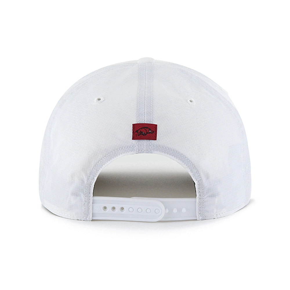 Men's '47 White Arkansas Razorbacks Condor Hitch brrr° Adjustable Hat