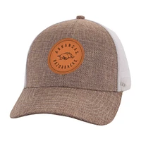 Casquette réglable d'avant-match des Razorbacks de l'Arkansas Ahead beige/blanc pour hommes