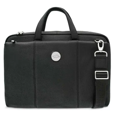 Arkansas Razorbacks Leather Briefcase - Black