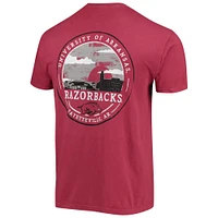 Men's Cardinal Arkansas Razorbacks Circle Campus Scene T-Shirt