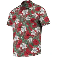 Men's Cardinal Arkansas Razorbacks Floral Button-Up Shirt