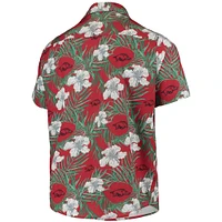 Men's Cardinal Arkansas Razorbacks Floral Button-Up Shirt