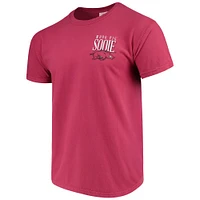 T-shirt Cardinal Arkansas Razorbacks Welcome to the South Comfort Colours pour homme