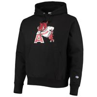 Men's Champion Black Arkansas Razorbacks Vault Logo Reverse Weave Pullover Hoodie