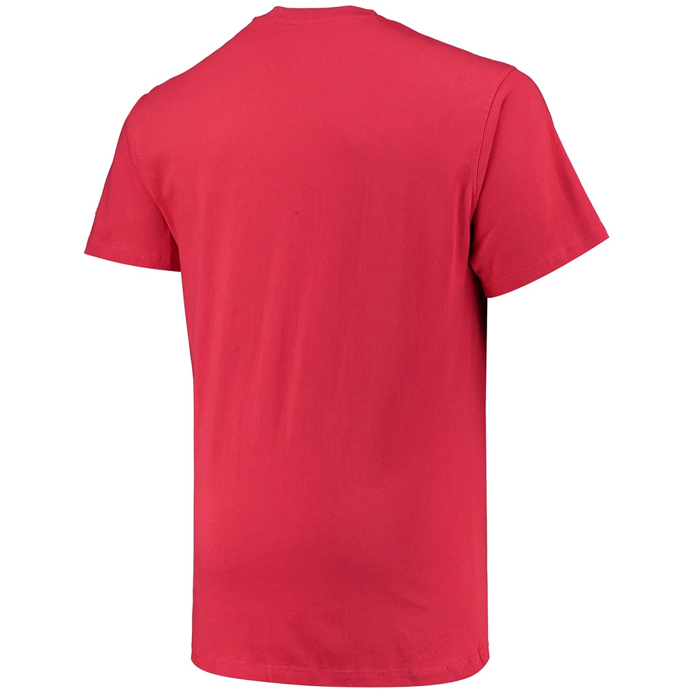 Men's Champion Cardinal Arkansas Razorbacks Big & Tall Arch Over Wordmark T-Shirt