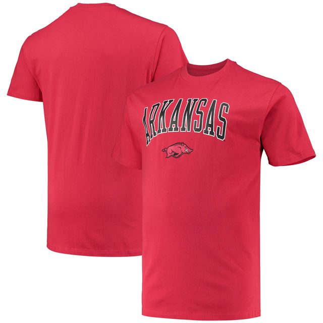 Champion pour hommes Cardinal Arkansas Razorbacks Tailles Big & Tall Arch Over Wordmark T-shirt