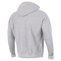 Sweat à capuche tissage inversé Champion Gray Arkansas Razorbacks Late Night pour homme