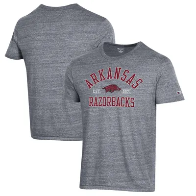Arkansas Razorbacks Champion Ultimate Tri-Blend T-Shirt - Heathered Gray