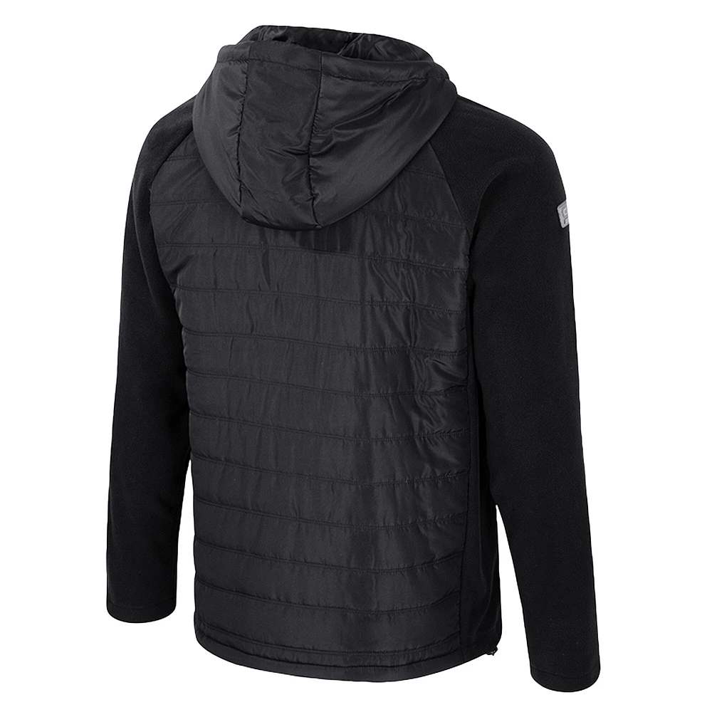 Men's Colosseum Black Arkansas Razorbacks Block The Sun Full-Zip Hooded Jacket