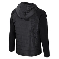 Men's Colosseum Black Arkansas Razorbacks Block The Sun Full-Zip Hooded Jacket
