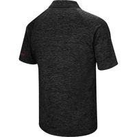 Men's Colosseum Black Arkansas Razorbacks Down Swing Polo