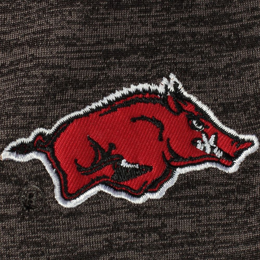 Men's Colosseum Black Arkansas Razorbacks Down Swing Polo