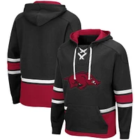 Colosseum Black Arkansas Razorbacks Lace Up 3.0 Pull à capuche pour hommes